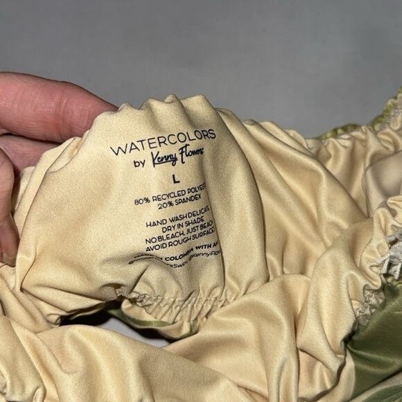 Watercolors by Kenny flowers bikini tube top. NWT. - Picture 2 of 4